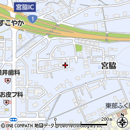 静岡県掛川市宮脇1392周辺の地図