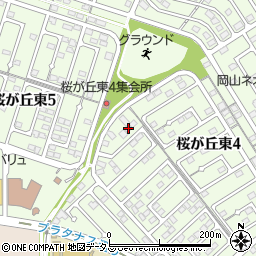 岡山県赤磐市桜が丘東4丁目4-242周辺の地図
