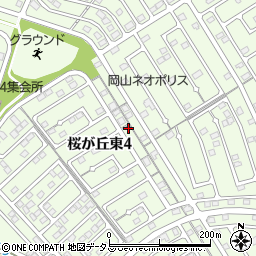 岡山県赤磐市桜が丘東4丁目4-576周辺の地図