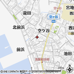 愛知県蒲郡市西浦町空ケ谷41周辺の地図