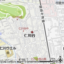 兵庫県宝塚市仁川台225周辺の地図