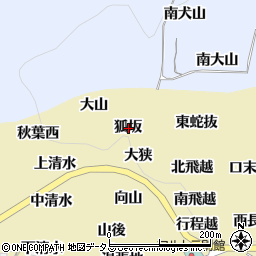 愛知県西尾市吉良町宮崎狐坂周辺の地図