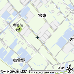 愛知県西尾市一色町生田宮東42周辺の地図