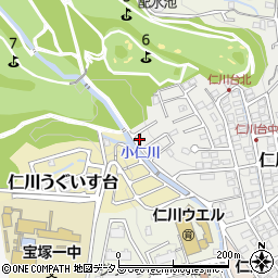 兵庫県宝塚市仁川台640周辺の地図