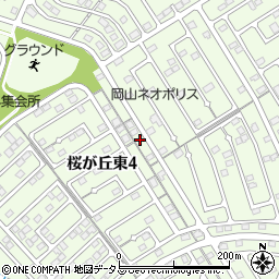 岡山県赤磐市桜が丘東4丁目4-616周辺の地図