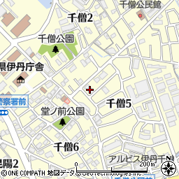 ウェルフェアー千僧デイサービスセンター周辺の地図