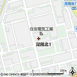 兵庫県伊丹市昆陽北周辺の地図