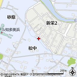 愛知県知多郡美浜町奥田松中108-4周辺の地図