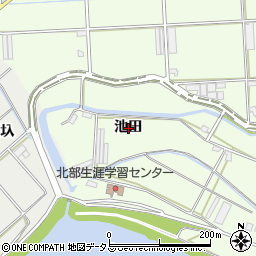 愛知県豊橋市大村町池田周辺の地図
