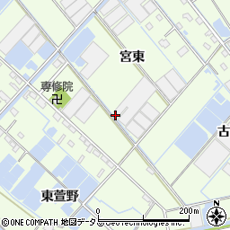 愛知県西尾市一色町生田宮東29周辺の地図