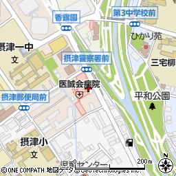アザミ・ウィークリーマンスリー大阪周辺の地図