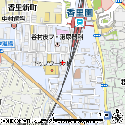 ビッグエコー BIG ECHO 香里園駅前店周辺の地図