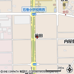 愛知県豊橋市石巻町前田周辺の地図