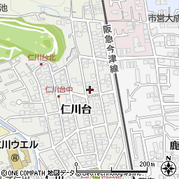 兵庫県宝塚市仁川台243周辺の地図