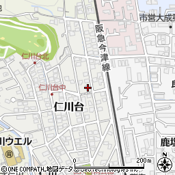 兵庫県宝塚市仁川台252周辺の地図