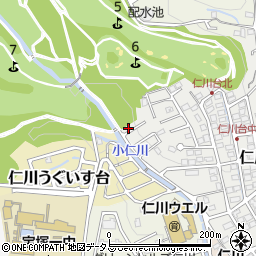 兵庫県宝塚市仁川台639-3周辺の地図