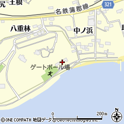 愛知県西尾市東幡豆町中ノ浜38周辺の地図