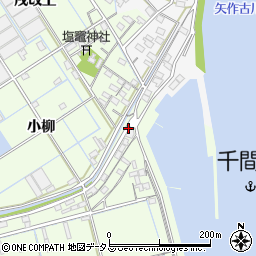 愛知県西尾市一色町千間（二重堤官地拝借無）周辺の地図