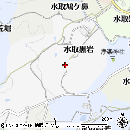 京都府京田辺市水取黒岩周辺の地図