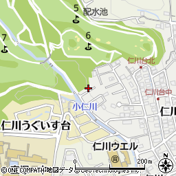 兵庫県宝塚市仁川台639-6周辺の地図