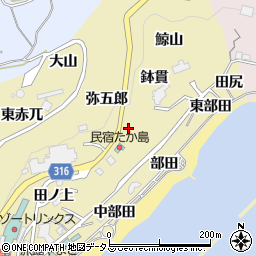 愛知県西尾市吉良町宮崎弥五郎周辺の地図