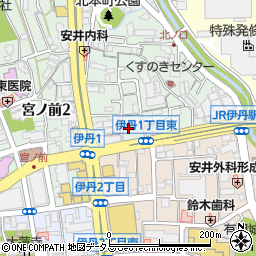 兵庫県伊丹市北本町1丁目67周辺の地図