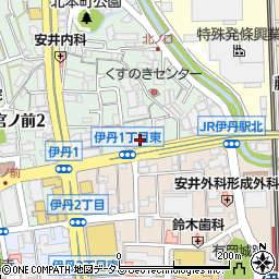 兵庫県伊丹市北本町1丁目83周辺の地図