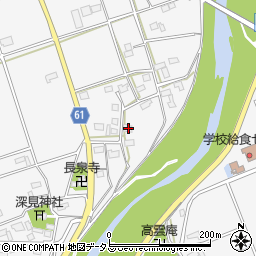 静岡県袋井市深見1689-1周辺の地図