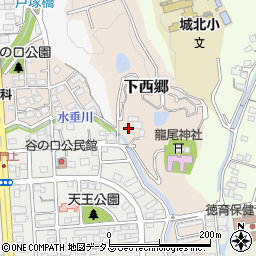 静岡県掛川市下西郷周辺の地図