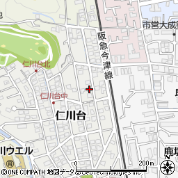 兵庫県宝塚市仁川台253周辺の地図