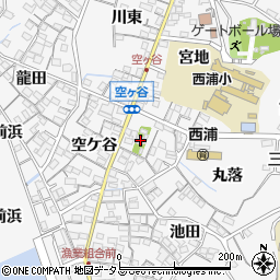 愛知県蒲郡市西浦町空ケ谷12周辺の地図