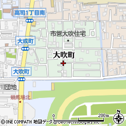 兵庫県宝塚市大吹町周辺の地図