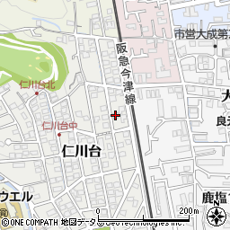 兵庫県宝塚市仁川台270周辺の地図