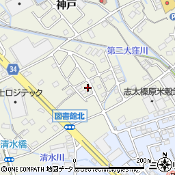 静岡県榛原郡吉田町神戸346-15周辺の地図