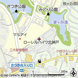 ローレルハイツ北神戸７号棟周辺の地図