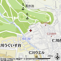 兵庫県宝塚市仁川台658周辺の地図