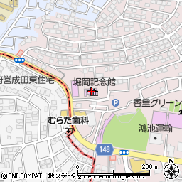 堀岡記念館周辺の地図