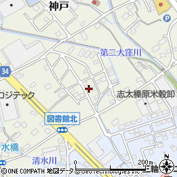 静岡県榛原郡吉田町神戸346-20周辺の地図