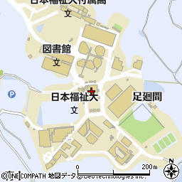 日本福祉大学美浜キャンパス　文化ホール周辺の地図