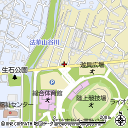 総合運動公園口周辺の地図