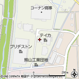 テイカ株式会社　岡山工場熊山分工場周辺の地図