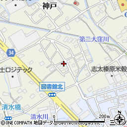 静岡県榛原郡吉田町神戸346-14周辺の地図