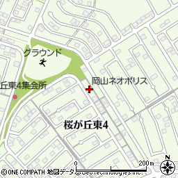 岡山県赤磐市桜が丘東4丁目4-148周辺の地図