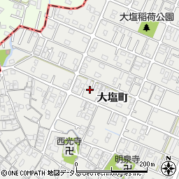 兵庫県姫路市大塩町74周辺の地図