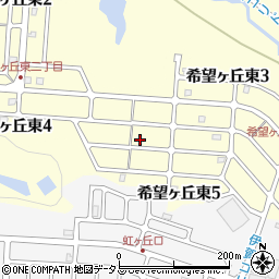 三重県伊賀市希望ヶ丘東周辺の地図