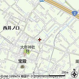 兵庫県加古川市東神吉町西井ノ口154-1周辺の地図