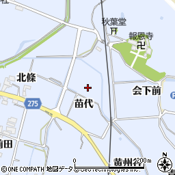 愛知県知多郡美浜町奥田苗代周辺の地図