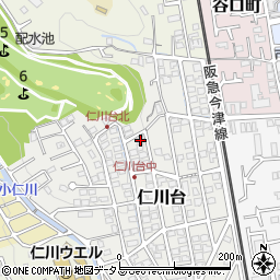 兵庫県宝塚市仁川台211周辺の地図