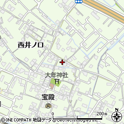 兵庫県加古川市東神吉町西井ノ口158周辺の地図