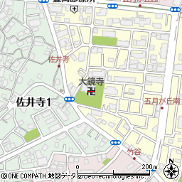 大鏡寺周辺の地図